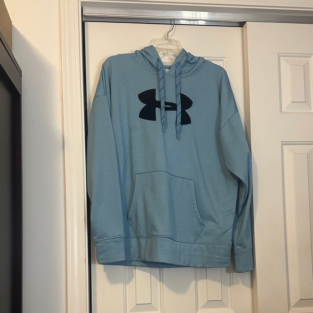 Under Armour Blue Hoodie with Black Logo